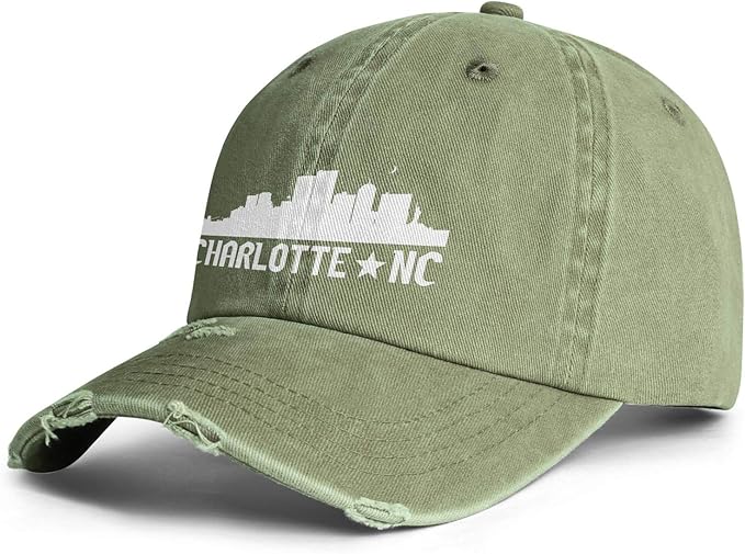 TIINTEXBA Cool Charlotte North Carolina Skyline NC City Cowboy Hat