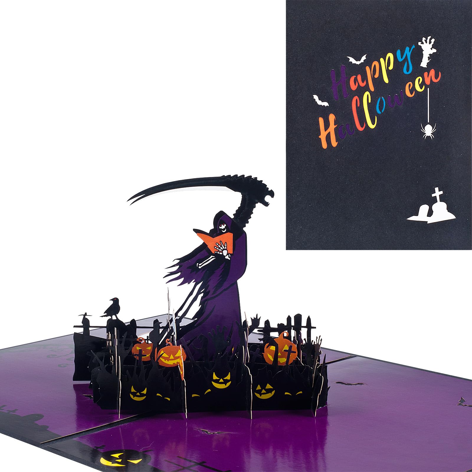 Pop-up Halloween Card, 3D Sense of Death, Halloween Card for Family and Friends