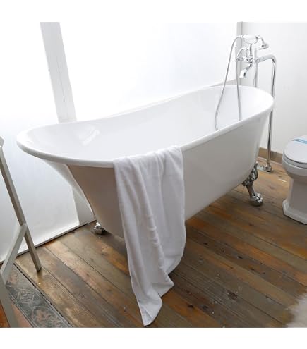 Custom Bathroom Products Modern White Acrylic Soaking Freestanding Bath Custom Bathroom Products Modern White Acrylic Soaking Freestanding Bath