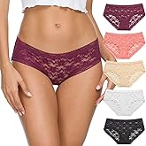Wealurre Womens Underwear Lace Sexy Panties Bikini Panty for Women Seamless Hipster pack