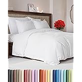 White Duvet Cover Cal King Size - Extra Soft Cal King Size Duvet Cover - Lightweight, Comfy & Breathable - Easy Care & Fade Free w/ Zipper Closures & Ties - 104" x 98" Inches - Comforter Not Included
