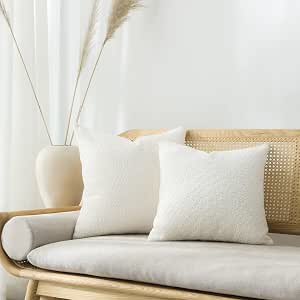 FIOUOVO Floral Pillow Covers 20x20 Pillow Cover Block Print Couch