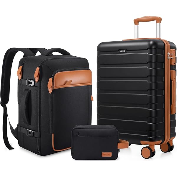 Amazon.com | Merax Luggage Sets 3 Piece,Front Open PC Hardshell