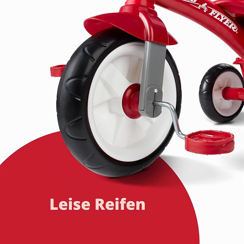 Rotes Dreirad, Dreirad für Kleinkinder im Freien, Alter 2,5 bis 5 Jahre (exklusiv bei Amazon)
