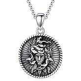 SIMONLY Mother's Day Gifts Goddess Necklace for Women 925 Sterling Silver Goddess Amulet Necklace Ancient Egypt Greek Mythology Jewelry Gifts for Her