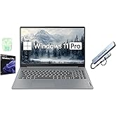 Lenovo IdeaPad 15.6" FHD Business & Student Laptop Computer, 8GB RAM 512GB Storage (256GB SSD+256GB Docking Station Set), 8-Cores Intel Core i3, Windows 11 Pro, PLUSERA Earphones, Grey