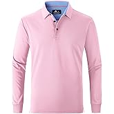 SWISSWELL Long Sleeve Polo Shirts for Men collared Performance Golf Shirts Casual Workwear Office
