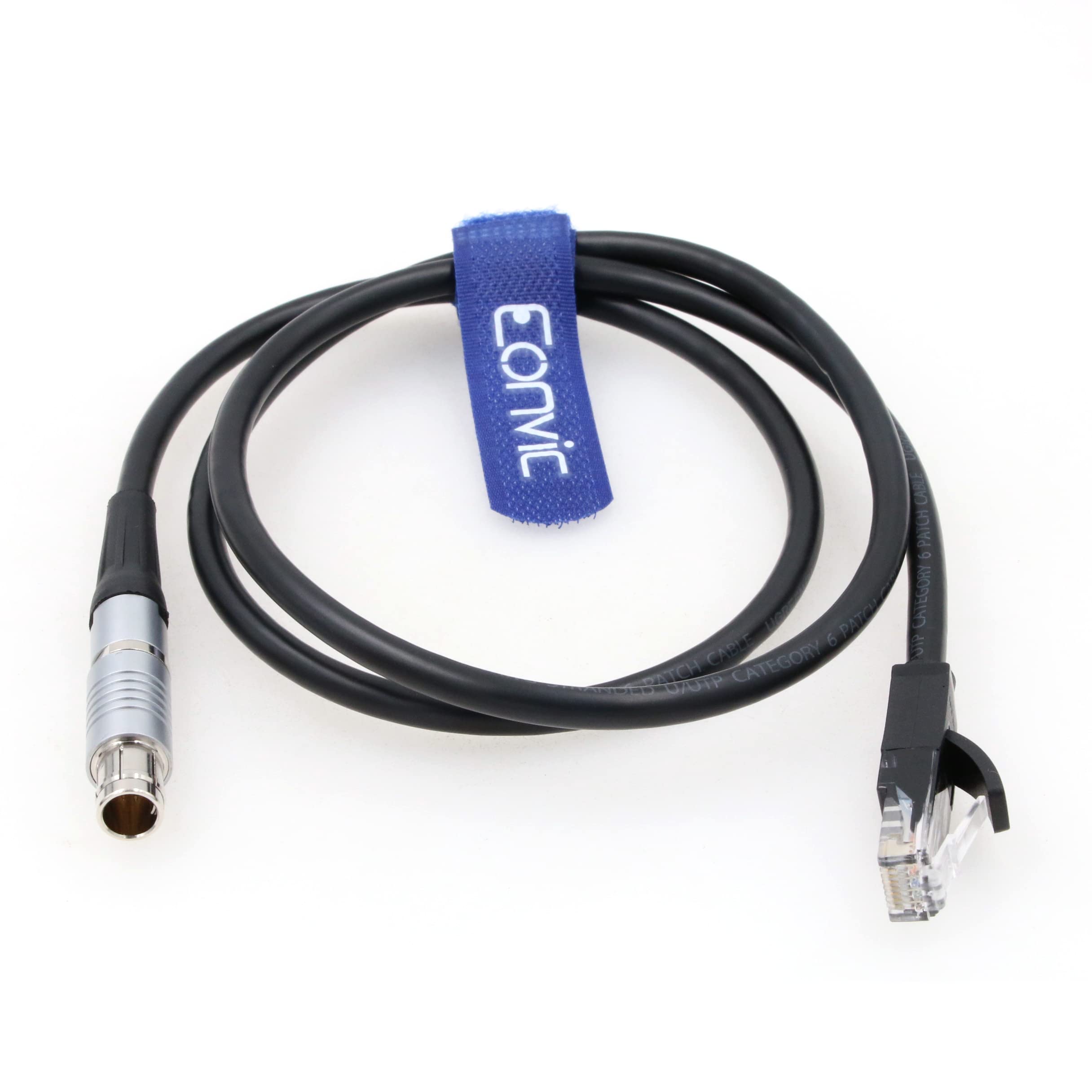 Eonvic Fischer 8 Pin Male to RJ45 Ethernet Data Transmission Cable for Phantom V2512 V2012 V2640 V1840 V1612 V1212 VEO 4K Cameras to Computer