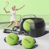 Lostook No-Fill Tennis Trainer, Solo Play Set for Backyard, Family Fun Skill Builder Kids Adults Beginners