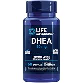 Life Extension DHEA 50 mg, Hormone Balance, 60 Capsules | Supports Hormone Balance, Memory, Muscle Mass, Bone Density &amp; Healthy Sex Drive, Gluten-Free &amp; Non-GMO