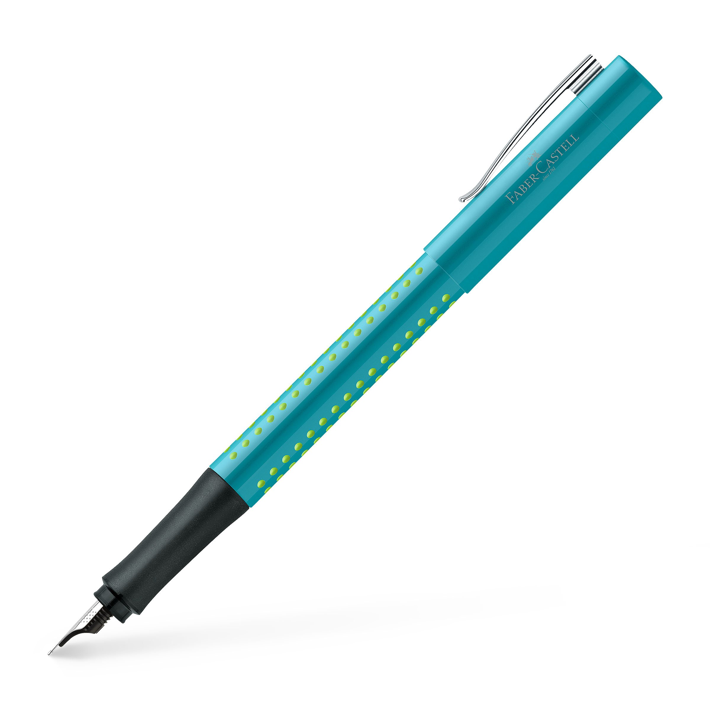 Faber-Castell Grip 2011 Fountain Pen, F Nib Turquoise Turquoise