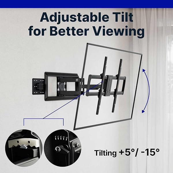 MEMBER’S MARK FULL MOTION EXTENDED TV WALL MOUNT W/SWIVEL ARMS FOR 32″-100″ TVS