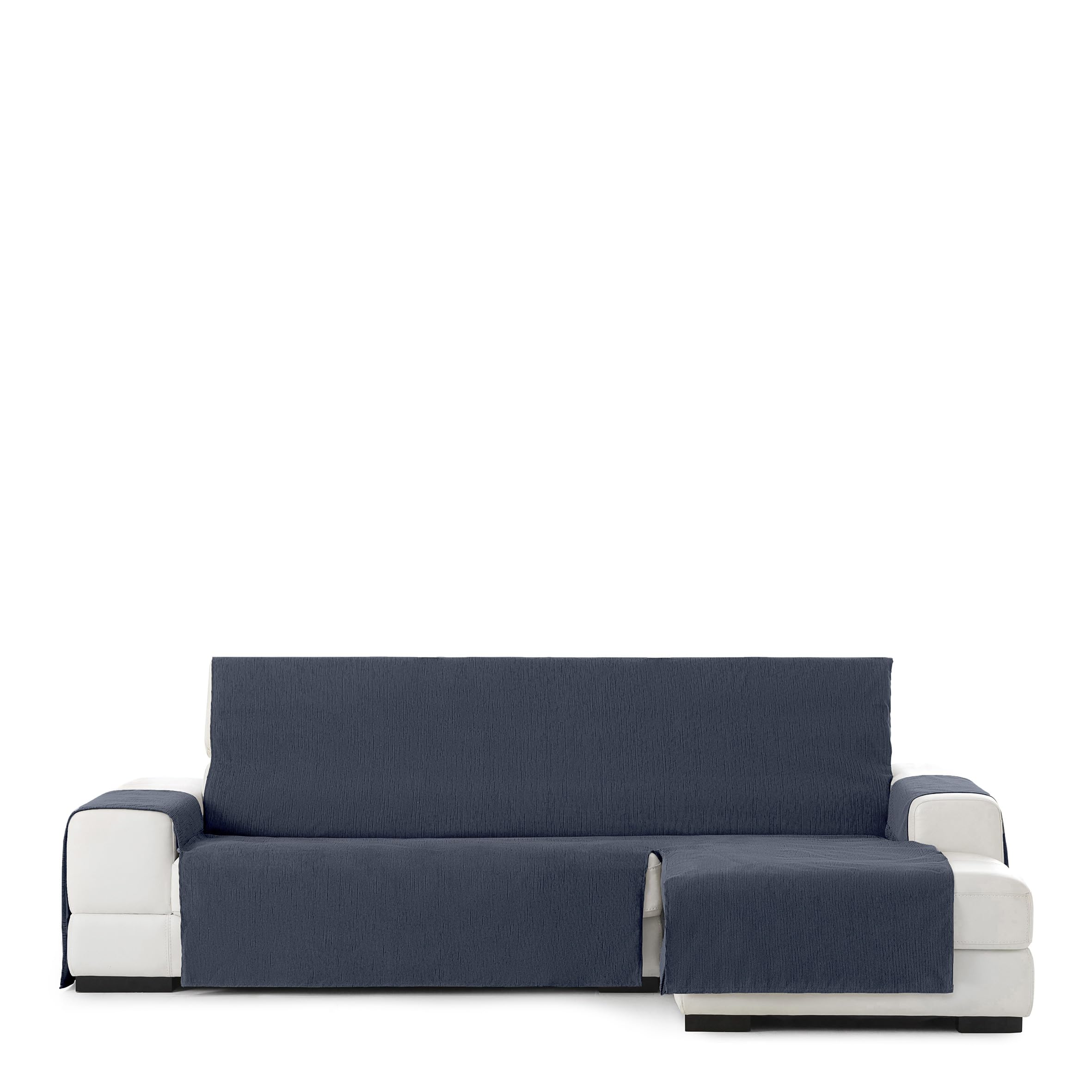 Eysa Rabat practica chaise longue cover 240cm., color 03/blue, right-frontal view