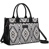 Wrangler Laptop Bag 13.3 Inch Western Large Tote Bag Womens Canvas Work Bag Briefcase Handbag Purses