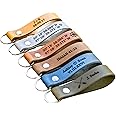 Amazon.com: Personalized Leather Keychain | USA Made | Custom Keychain ...
