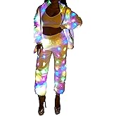 O-MAYEVER LED Light up Jacket For Women and Men Unisex Novelty Costume For Burning Man Party Carnivals Halloween Xmas Raves
