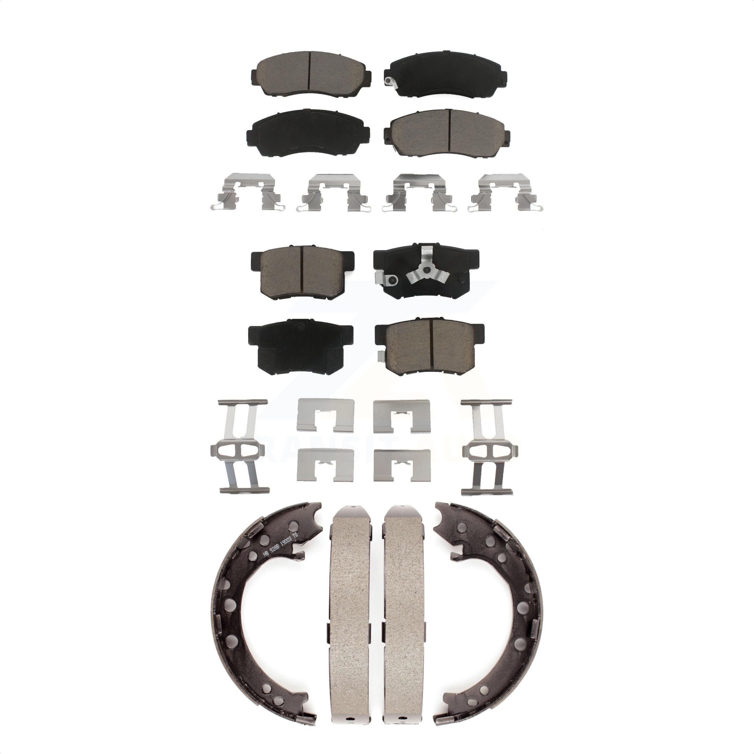 Transit Auto Front Rear Ceramic Brake Pads And