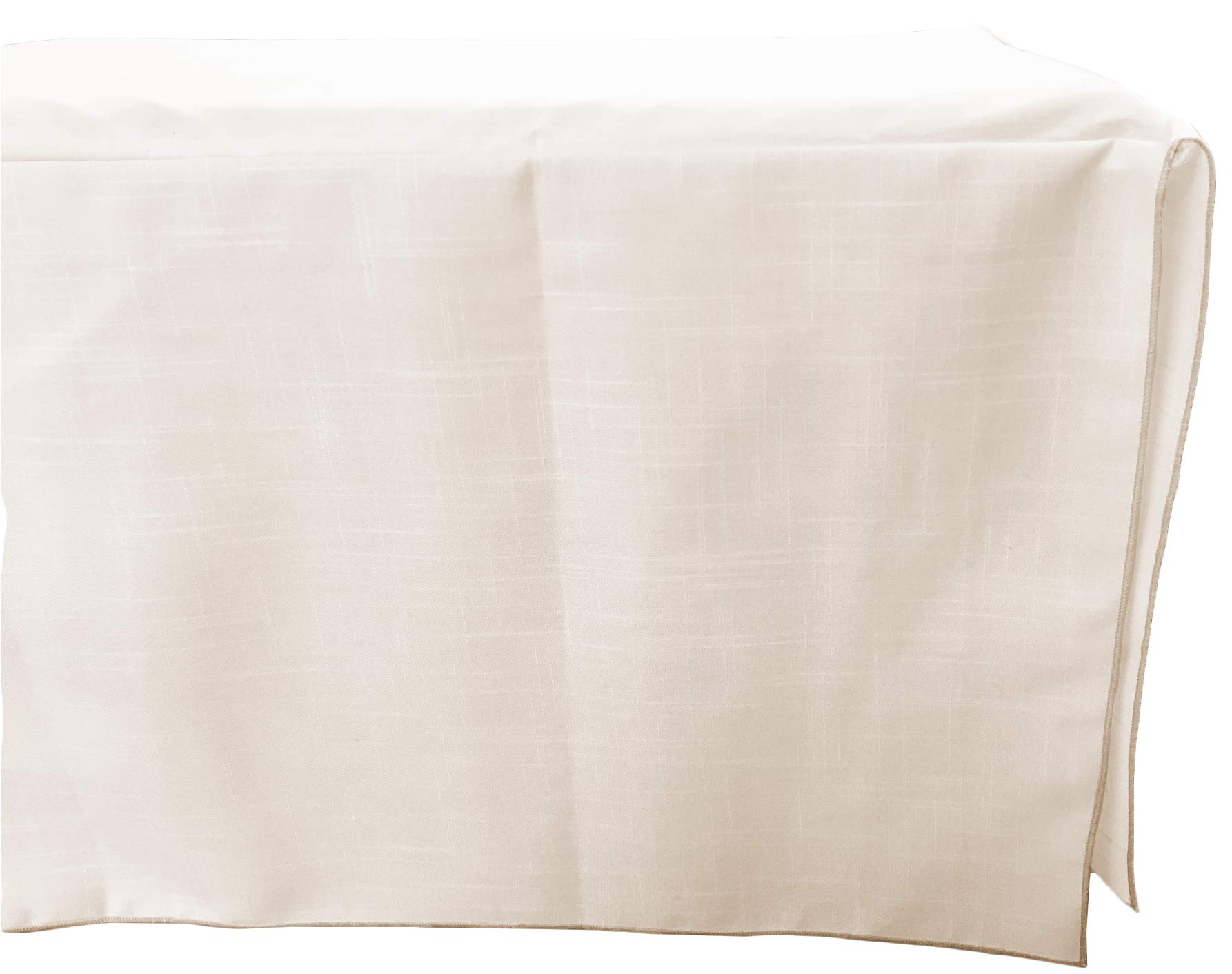 Photo 1 of Baby Doll Bedding Drake Linen Look Crib Skirt/Dust Ruffle, Beige