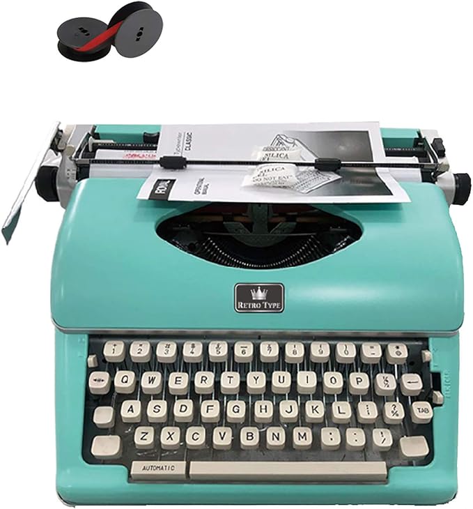 Vintage Typewriter, Retro Mechanical Typewriter with 2 Additional