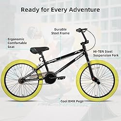 JOYSTAR 24 Inch Kids Bike Freestyle BMX Bikes for 7