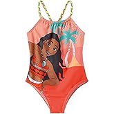 Disney Stitch Marvel Frozen Elsa Girls Swimsuits UPF 50+ One Piece Bathing Suits Sport Summer Swimwear for Kids Size 3-13Y