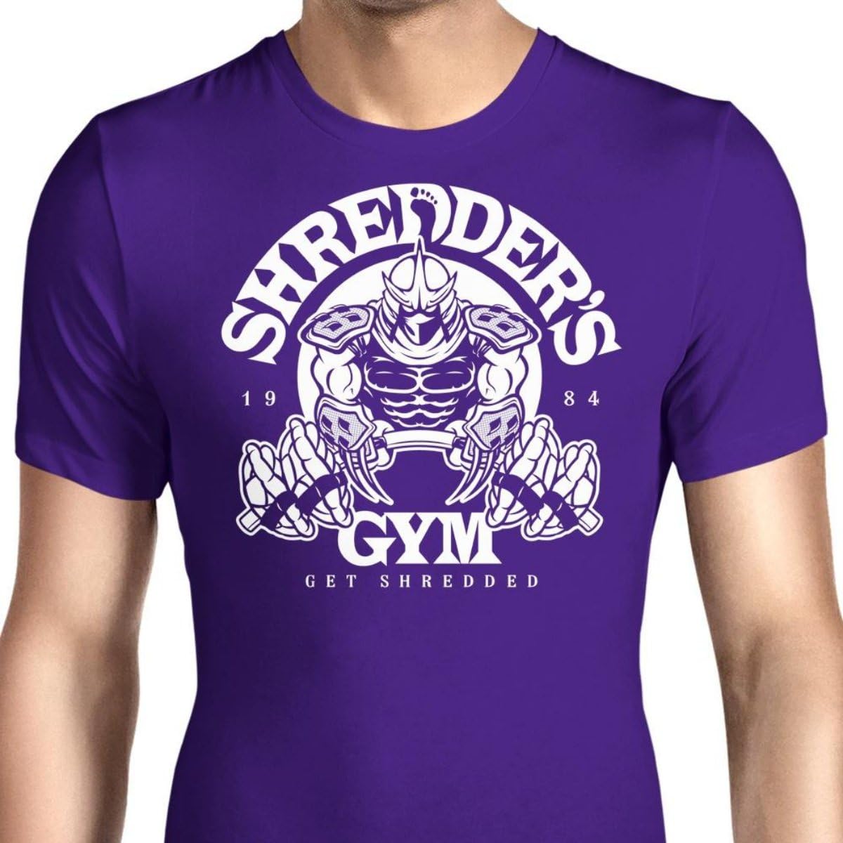HONGRONG Men's Shredder's Gym Unique Design Tshirt Fashion Tee