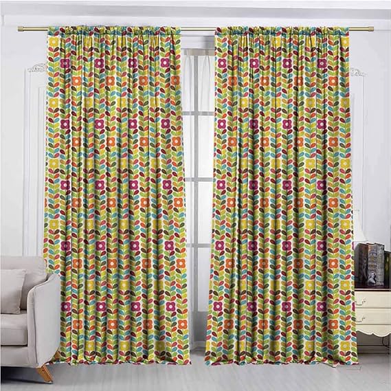 Cortinas coloridas que pueden reducir el ruido oscuro en la habitación