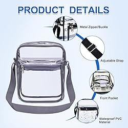 USPECLARE Clear Purse Stadium Clear Messenger Bag