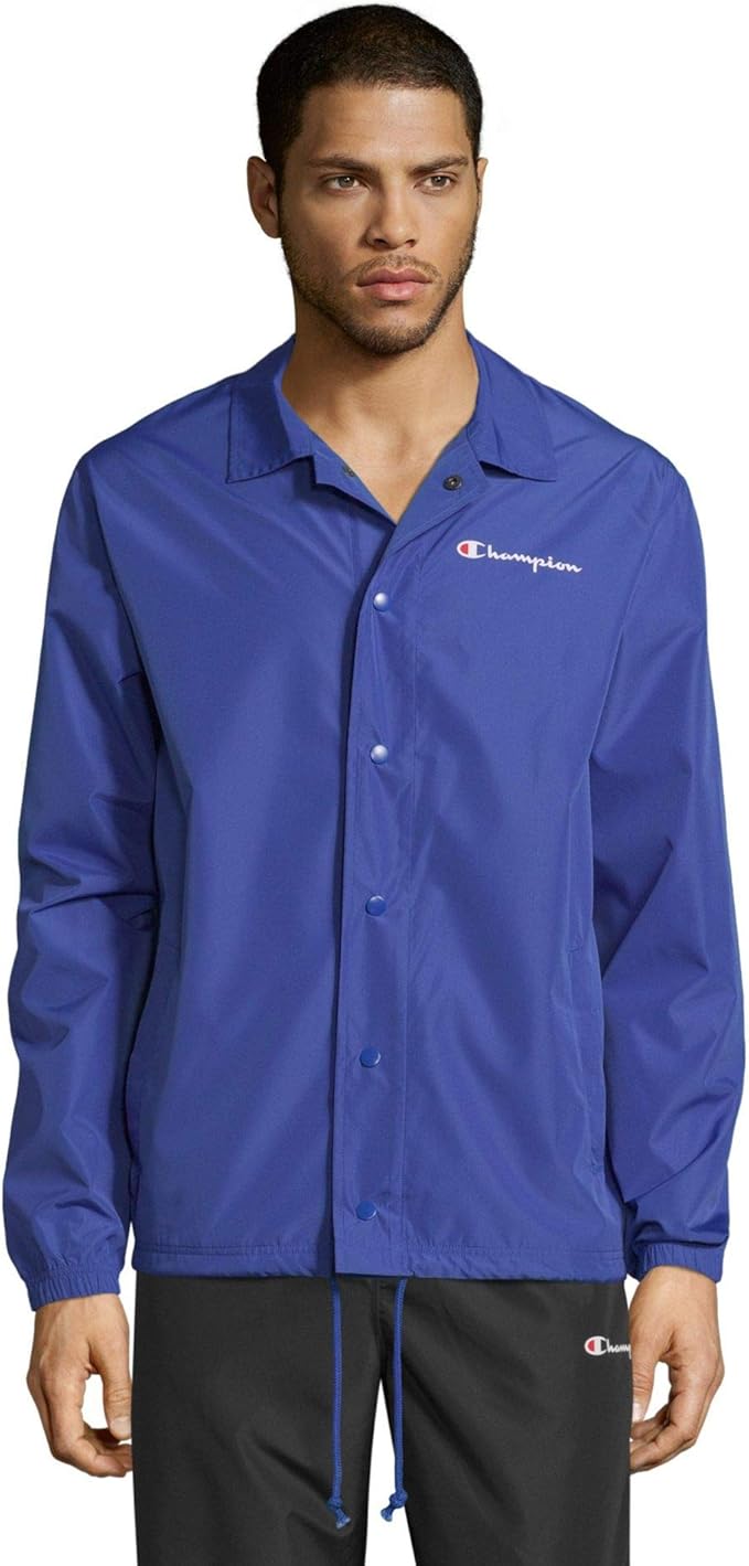 champion men's classic coaches jacket