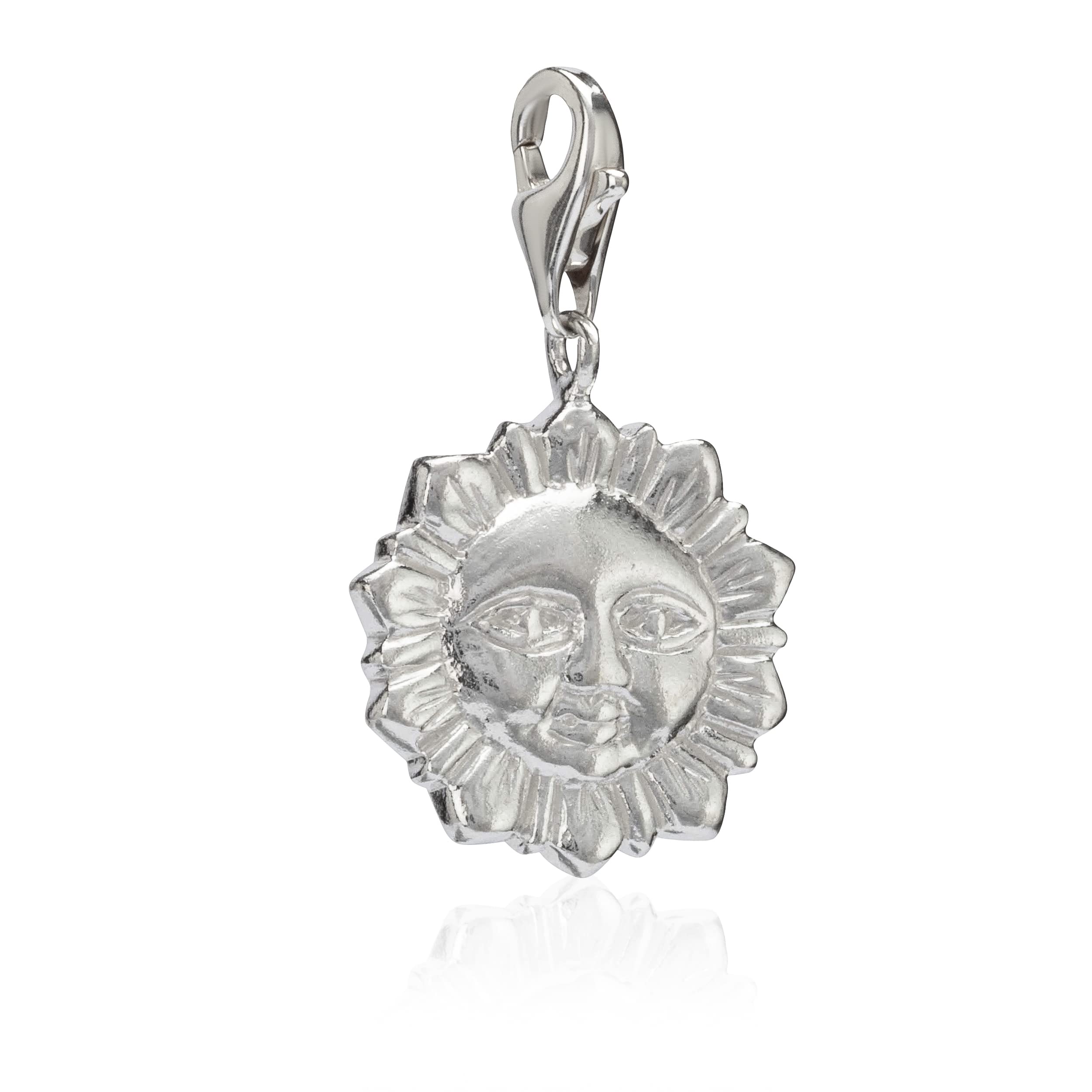 NKlaus charms pendant sun star 925 Silver 16x16mm for charms bracelets 36131