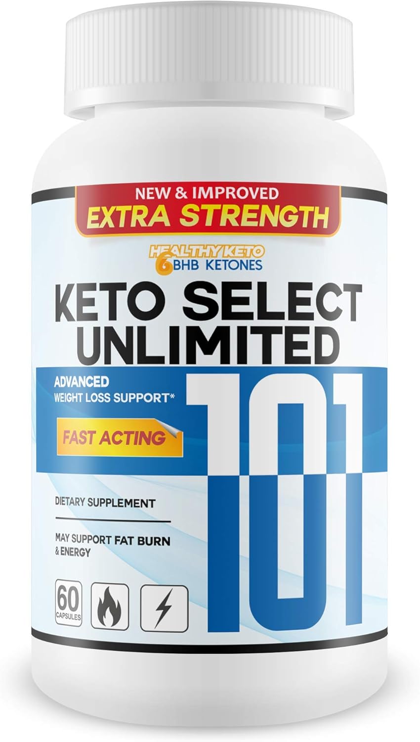 Keto Select Unlimited 101 - Lose More Weight Burn More Fat - Extra Strength BHB Keto Booster - Fast Acting BHB Ketosis Accelerator - Feel The Keto Unlimited Potential with Keto 101 Master Weight Loss: Health & Personal Care