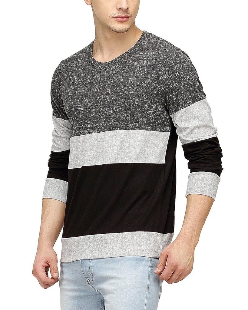 campus sutra men's cotton full sleeve t-shirt