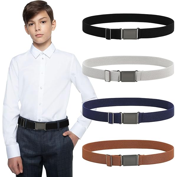 Amazon.com: Kajeer Kids Belts 2 Pack for Boys Girls Elastic