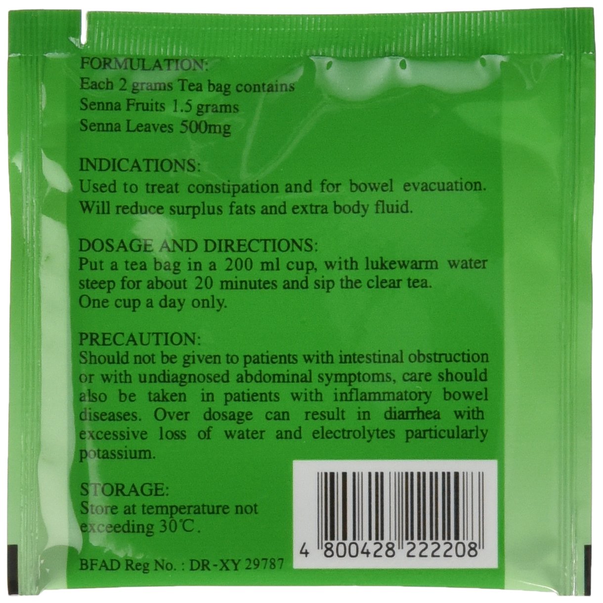 SENNA BIGUERLAI SLIMMING LAXATIVE TEA - Buy Online in UAE. | Grocery