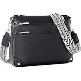 Lexiyat Crossbody Bags for Women Rfid Travel Crossbody Purses Leather Handbags Medium Shoulder bag with Adjustable Strap