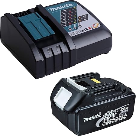 Makita Bl1830b 197599 5 Batterie 18 V 3 0 Ah Chargeur Makita Dc18rc 195584 2 Amazon Fr Bricolage