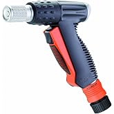 Claber 9567 Metal-Jet Garden Hose Nozzle,Black, Orange, Chrome