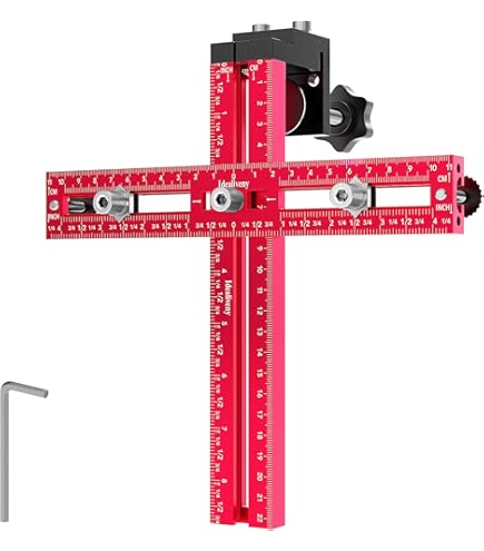 2-in-1 Cabinet Door Mounting Jig - Aluminum Alloy Hinge Installation Tool With Drill Bits For Precise DIY Cabinet Fitting