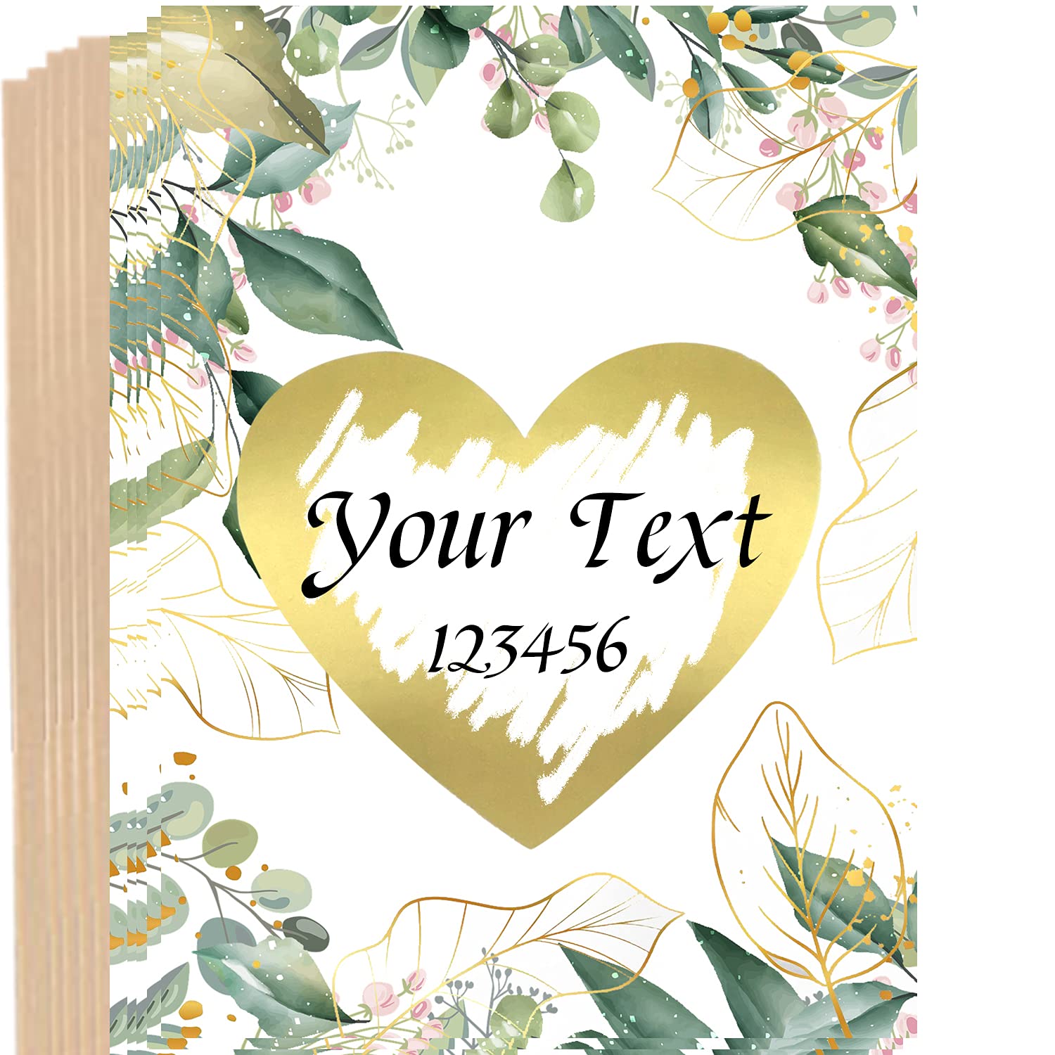 10 DIY Scratch Cards with Envelopes, Greeting Cards, Pregnancy Announcements, Weddings, Invitations, Personalised Gifts, Valentine's Day, Birthdays and Anniversaries