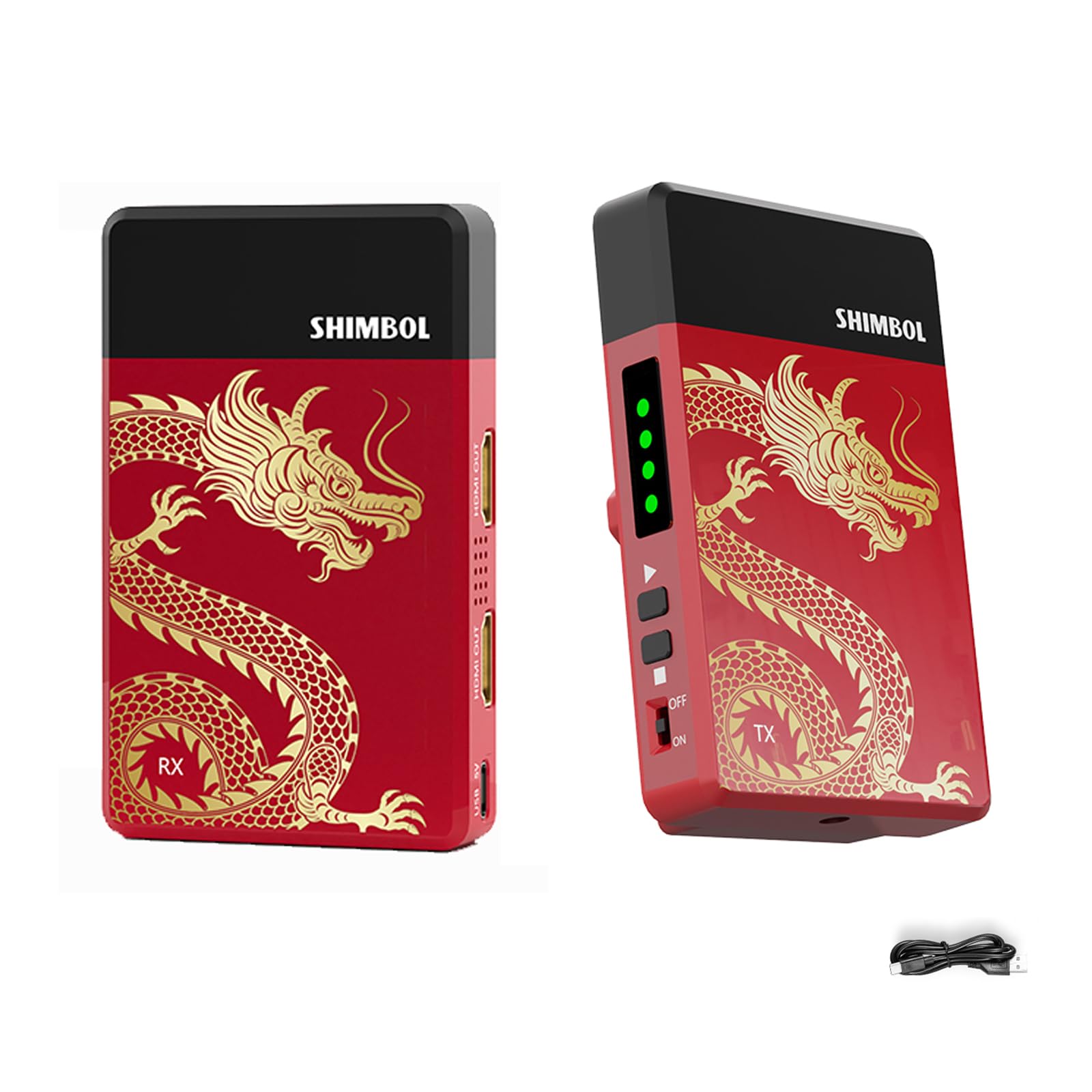 Shimbol TP Mini Wireless Video Transmission System 600ft HDMI 1080p60 Transmitter And Receiver for Live broadcasting shooting