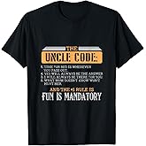 Uncle Code Fun Is Mandatory Family Title Uncle T-Shirt