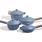 Our Place Cookware Set - 13-Piece Kit Including the Always Pan, Perfect Pot and Spatulas | Multifunctional, Toxin-Free Nonstick | Heat Safe up to 450°F | Oven, Stove, Induction Compatible | Blue Salt