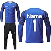 Custom Goalkeeper Jerseys Youth Men Girl with Name Number Team Logo Personalized Soccer Goal Jersey for Kid Adult