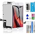 Diykitpl for iPhone 8 Plus Screen Replacement White 5.5 Inch, 3D Touch LCD Digitizer Display for iPhone 8 Plus, with Repair Tools Kit for A1864,A1897,A1898 Glass Screen
