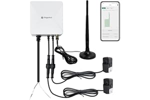 EDGEANT WiFi Energy Monitor with 2 * 80A Clamps, Real-Time Electricity Tracking, Smart Home Power Management, WiFi Meter Solar/Net Metering, Home Energy Automation and Control