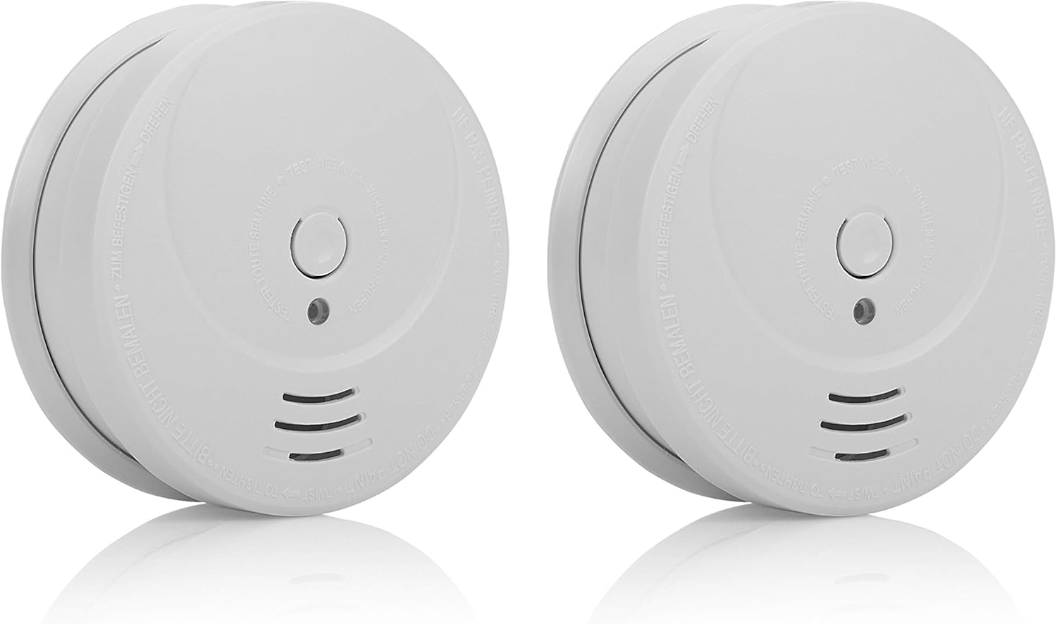 Smartwares RM620 Rilevatore Di Fumo A Batteria 10 Anni – Mini, Con Pulsante Test – Confezione Da 3