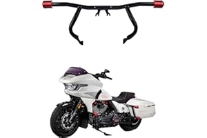 Advanblack 2014-2025 Flat-Out Engine Guard Protek Front Performance High Way Peg One Step Crash Bar for Harley Touring Street