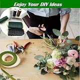Aisszhao 2 Roll 0.35 mm Green Florist Wire 50 m Each Roll view 3
