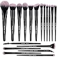 Makeup Brushes, MAANGE 18 Pcs Premium Synthetic Make up Brushes Set Soft Foundation Powder Eyeliner Eye Shadow Makeup Brush Set Professional (Black)