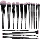 Makeup Brushes, MAANGE 18 Pcs Premium Synthetic Make up Brushes Set Soft Foundation Powder Eyeliner Eye Shadow Makeup Brush Set Professional (Black)